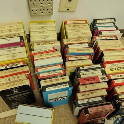 Lot of 8 track tapes