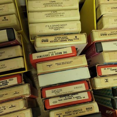 Lot of 8 track tapes