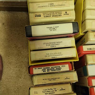 Lot of 8 track tapes