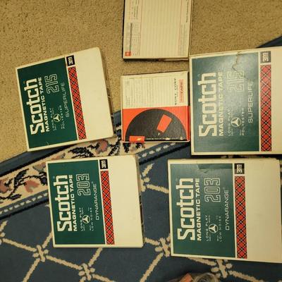 5 reel to reel tapes