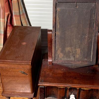 Vintage Jewelry Box / Shaving Mirror Lot