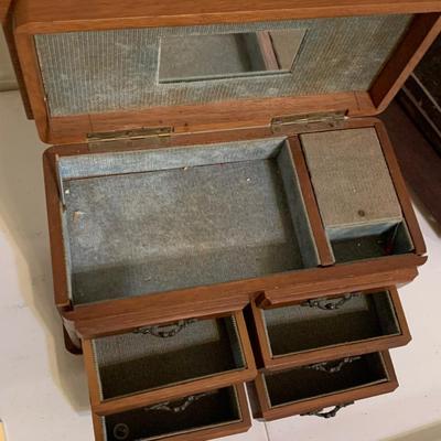 Vintage Jewelry Box / Shaving Mirror Lot