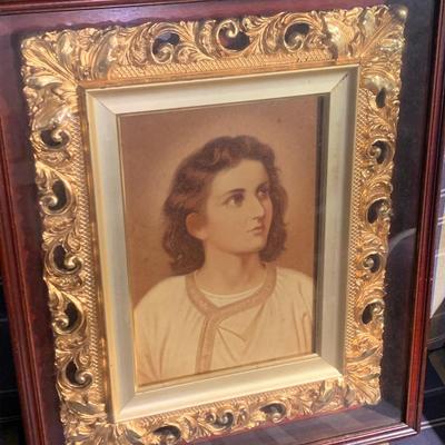 Gold Gilt Framed Religious Art