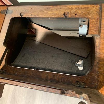 Antique Oak Singer Sewing Machine