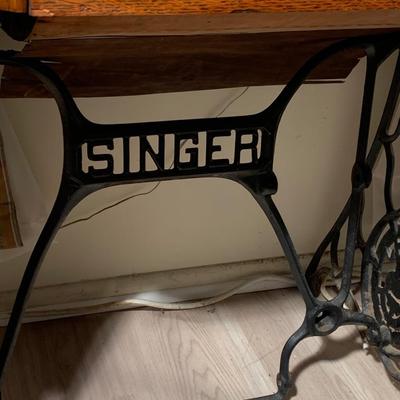 Antique Oak Singer Sewing Machine