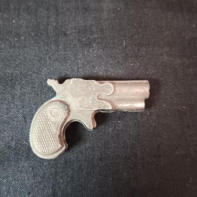 HUBLEY FLINTLOCK JR W/BAKELITE STOCK AND 2 OTHER TOY GUNS