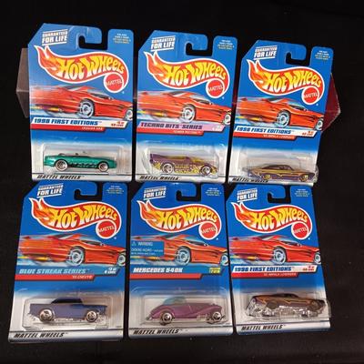 6 UNOPENED HOT WHEELS CARS