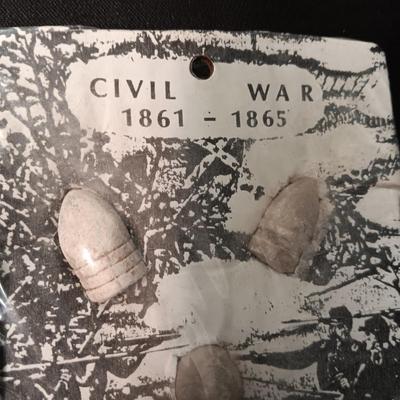 SEALED PACKAGE OF 3 FIRED CIVIL WAR BULLETS