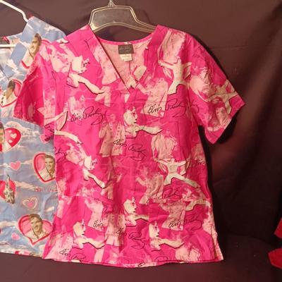 ELVIS PRESLEY SCRUB TOPS