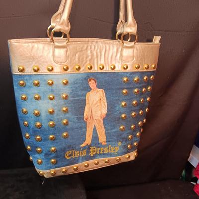 DENIM AND VINYL ELVIS PRESLEY PURSE
