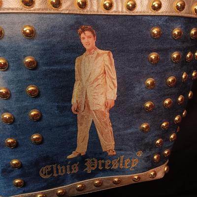 DENIM AND VINYL ELVIS PRESLEY PURSE