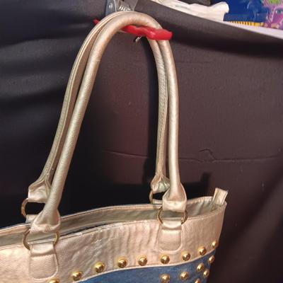 DENIM AND VINYL ELVIS PRESLEY PURSE