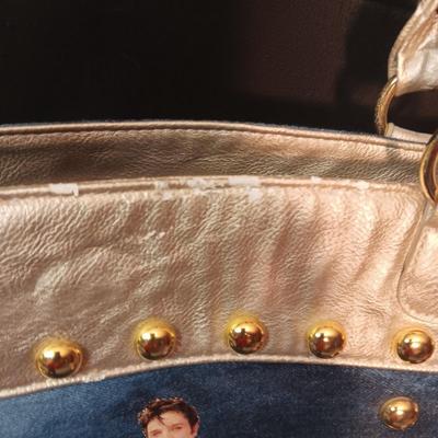DENIM AND VINYL ELVIS PRESLEY PURSE
