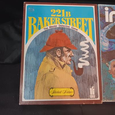 2 VINTAGE BOOK CASE GAMES