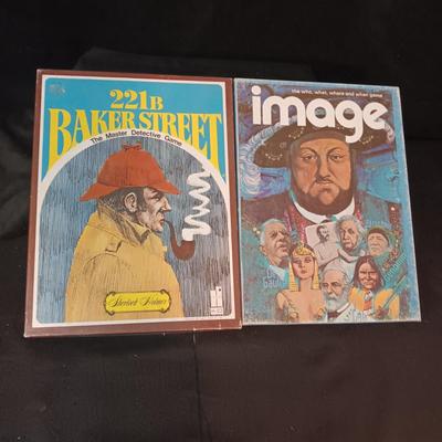2 VINTAGE BOOK CASE GAMES