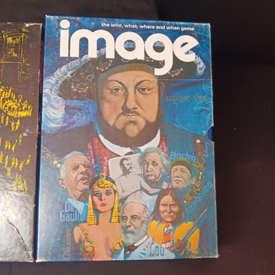 2 VINTAGE BOOK CASE GAMES