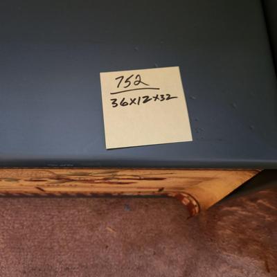 Wood Bench with Storage 36x12x22