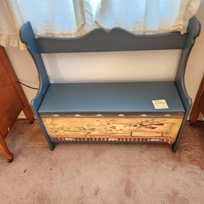Wood Bench with Storage 36x12x22