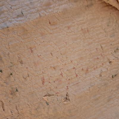 Antique Handmade Quilt ,some damage areas