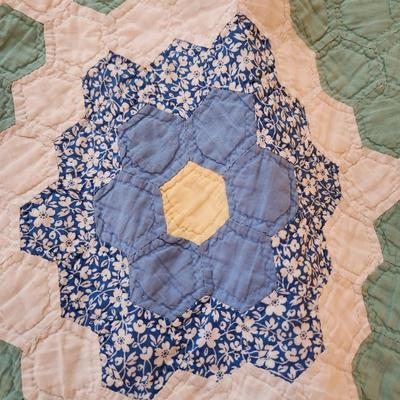 Antique Handmade Quilt ,some damage areas