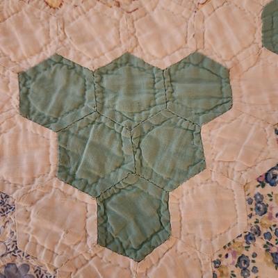 Antique Handmade Quilt ,some damage areas