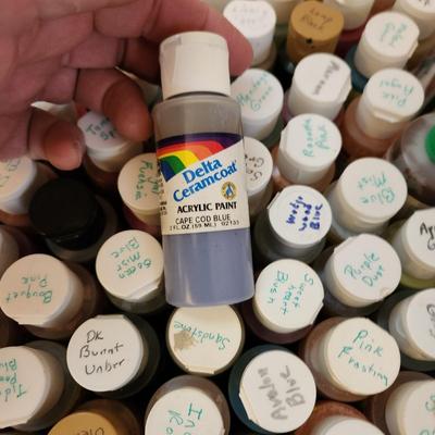 Box Lot of Acrylic Paints