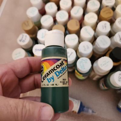 Box Lot of Acrylic Paints