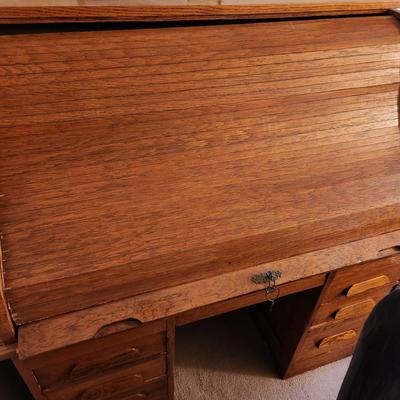 Oak Rolltop Desk 49x29x50