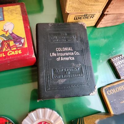 Large Collectible Lot Crayola, duo fast pocket stapler, Dixon Koh-I-Noor A.W. Faber pencils, Mini Pepsi Coke Bottles & More