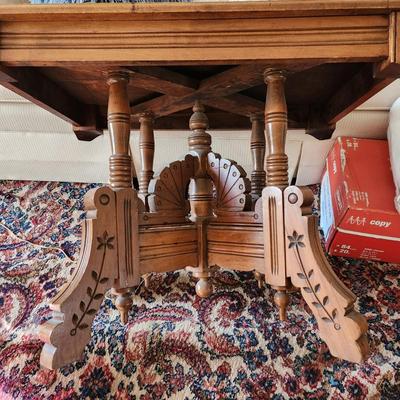 Antique Eastlake Table 30x22x22