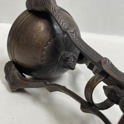 Vintage Bronze Rams Head Neoclassical Rare Urn or Incense Burner