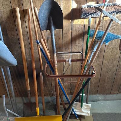 Garden tools and vintage dolly
