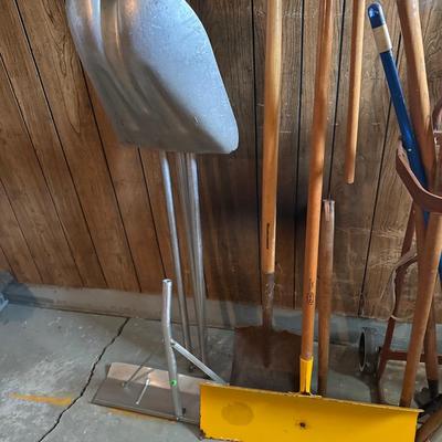 Garden tools and vintage dolly