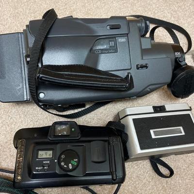 RCA Pro 8 camcorder with 2 vintage cameras