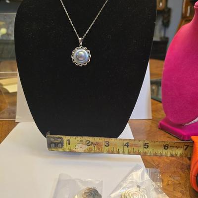 Necklace and earrings