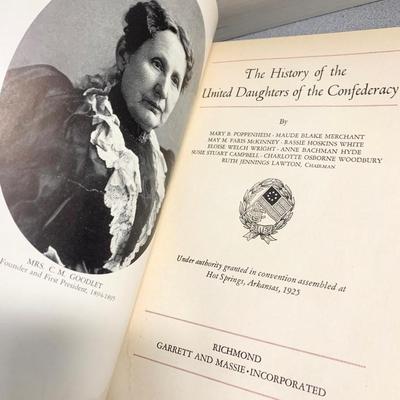 c.1925 History of Daughters of the Confederacy Illustrated Hardback