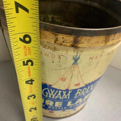 Antique Wigwam Lard Tin