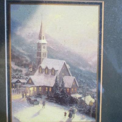 12" x 9" Thomas Kinkade Matted Collection Prints