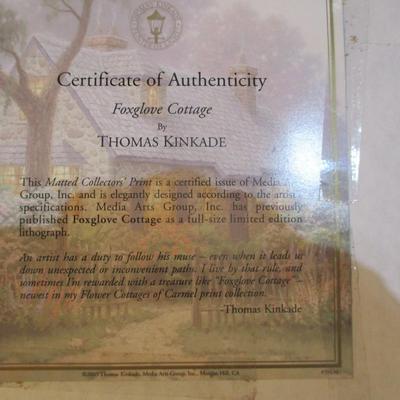 12" x 9" Thomas Kinkade Matted Collection Prints