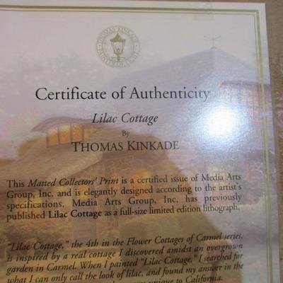 12" x 9" Thomas Kinkade Matted Collection Prints