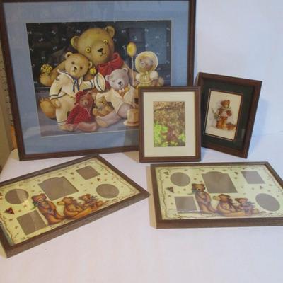 Framed Bear Prints Peggy Abrams & Picture Frames