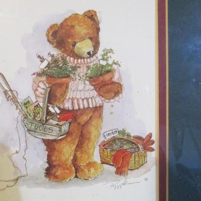 Framed Bear Prints Peggy Abrams & Picture Frames