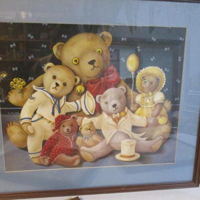 Framed Bear Prints Peggy Abrams & Picture Frames