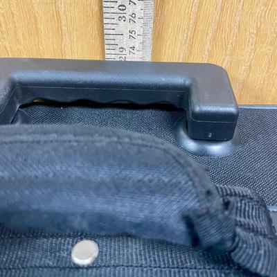 Rome Black Rolling Travel Suitcase with Telescoping Handle