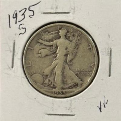 1935 S Walking Liberty Half Dollar