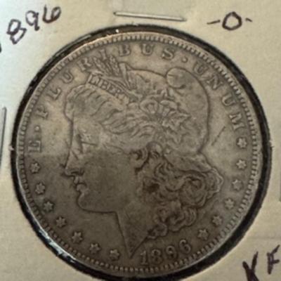 1896 O Morgan Silver Dollar