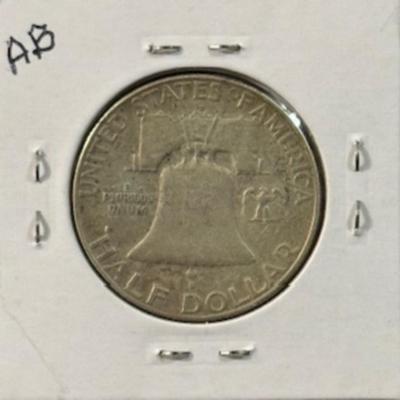 1957 D Franklin Half Dollar