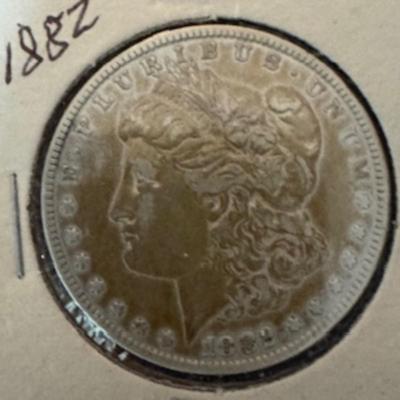 1882 Morgan Silver Dollars
