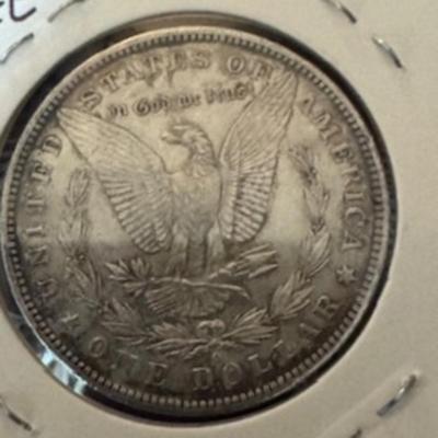 1884 O Morgan Silver Dollars