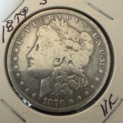 1879 S Morgan Silver Dollars